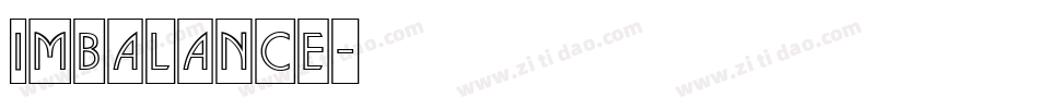 Imbalance字体转换