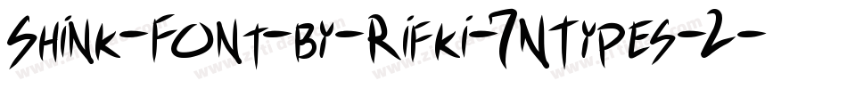 Shink-Font-by-Rifki-7NTypes-2字体转换