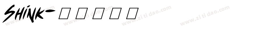 Shink字体转换