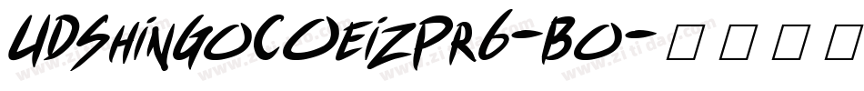UDShinGoCOeizPr6-Bo字体转换