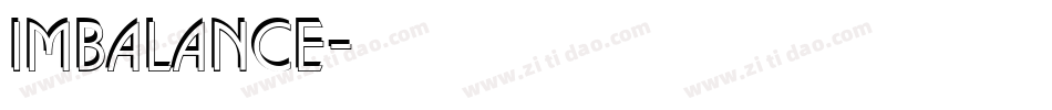 Imbalance字体转换