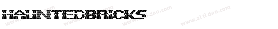 HauntedBricks字体转换
