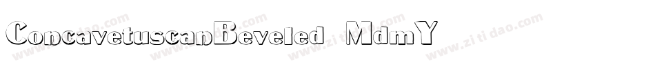 ConcavetuscanBeveled-MdmY字体转换