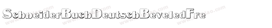 SchneiderBuchDeutschBeveledFree-jYJv字体转换