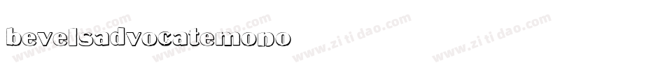 bevelsadvocatemono字体转换