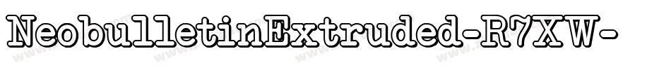 NeobulletinExtruded-R7XW字体转换