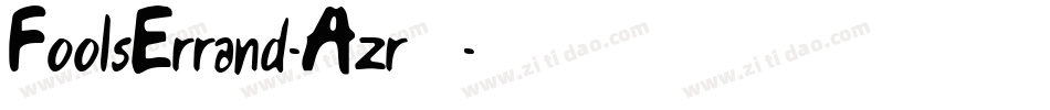 FoolsErrand-Azr7字体转换