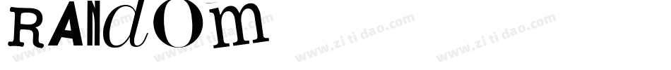 Random字体转换