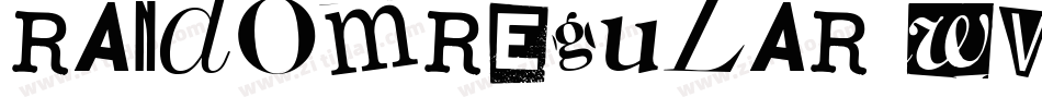 RandomRegular-wv48字体转换