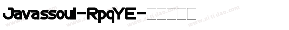 Javassoul-RpqYE字体转换