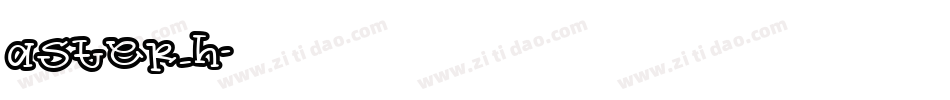 ASTER_H字体转换