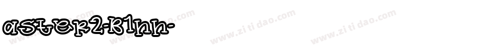 Aster2-B1nn字体转换