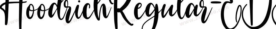 HoodrichRegular-EBBz字体转换