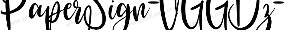 PaperSign-VGGBz字体转换