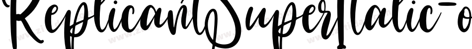 ReplicantSuperItalic-owBBz字体转换