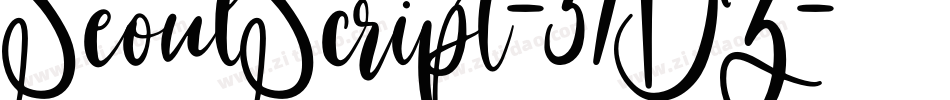SeoulScript-37BZ字体转换