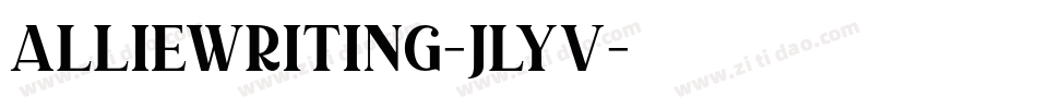 Alliewriting-jLYv字体转换