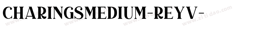 CharingsMedium-ReYv字体转换
