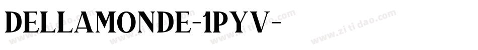 Dellamonde-1pYv字体转换 Dellamonde-1pYv字体转换