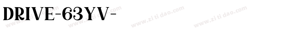 Drive-63yv字体转换
