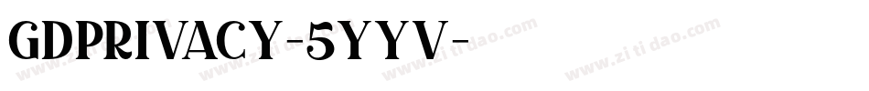 GdprIvacy-5YYv字体转换