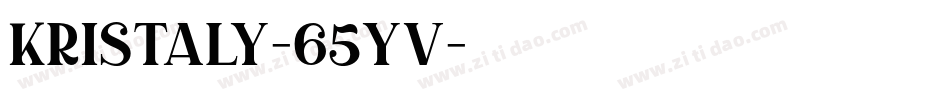 Kristaly-65Yv字体转换