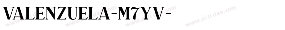 Valenzuela-m7Yv字体转换