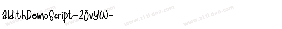 AldithDemoScript-2OvYW字体转换