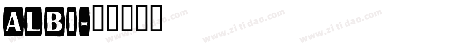 ALBI字体转换