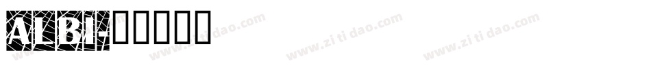 ALBI字体转换