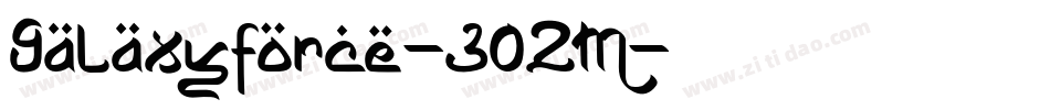 GalaxyForce-30ZM字体转换