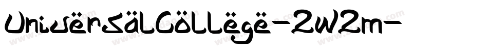 UniversalCollege-ZWZm字体转换