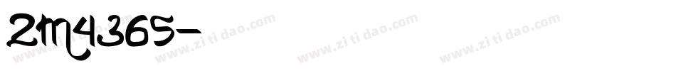 ZM4365字体转换