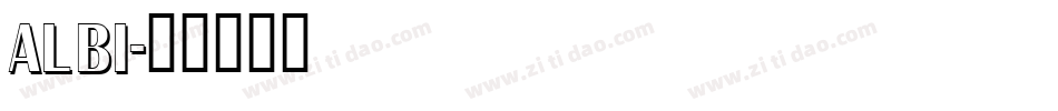 ALBI字体转换