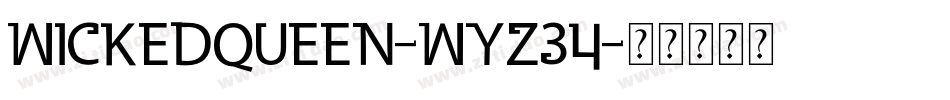 Wickedqueen-Wyz34字体转换
