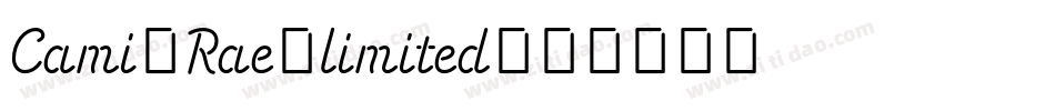 Cami-Rae-limited字体转换