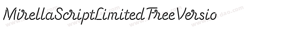 MirellaScriptLimitedFreeVersionvfb-zj1G字体转换