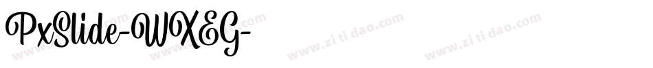 PxSlide-WXEG字体转换
