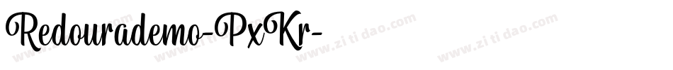 Redourademo-PxKr字体转换