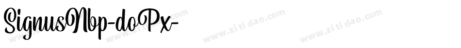 SignusNbp-doPx字体转换