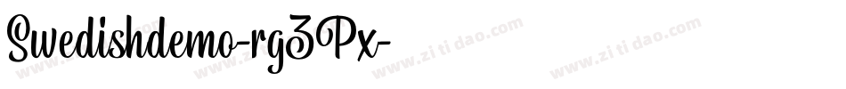 Swedishdemo-rg3Px字体转换
