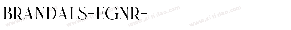 Brandals-Egnr字体转换