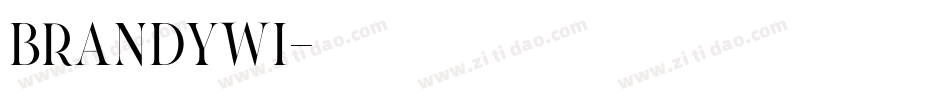 brandywi字体转换