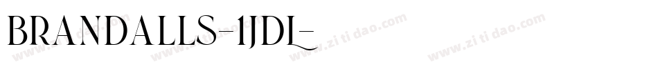 Brandalls-1JdL字体转换