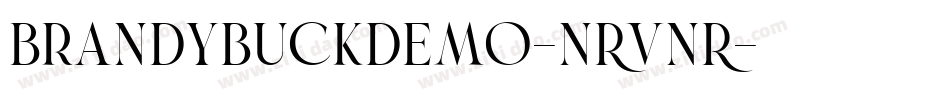 BrandybuckDemo-nRvnR字体转换