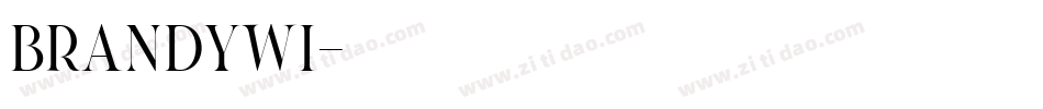 brandywi字体转换