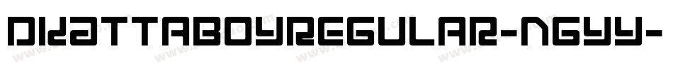 DkAttaboyRegular-nGyY字体转换