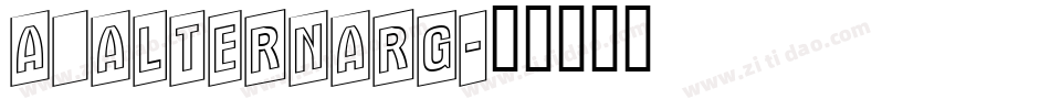 a_AlternaRg字体转换