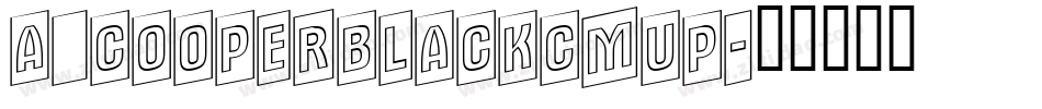 a_CooperBlackCmUp字体转换