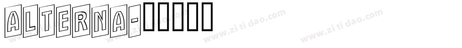 alterna字体转换